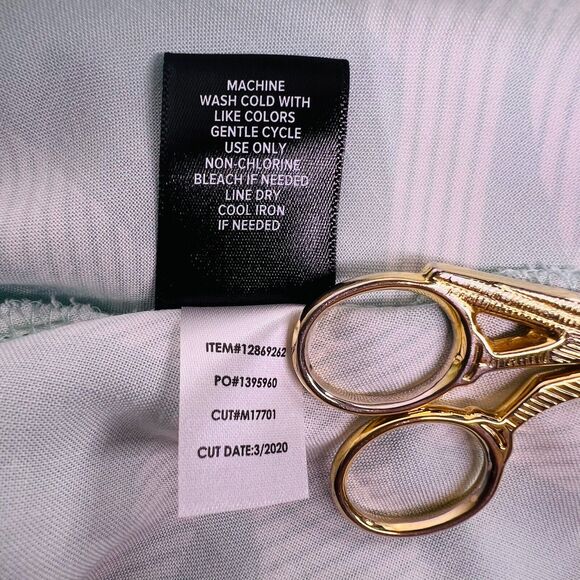 Torrid Size 0/L/12 Geo Challis Self Tie Midi Trapeze Dress‎ Mint Blue w/ Pockets - Picture 12 of 12